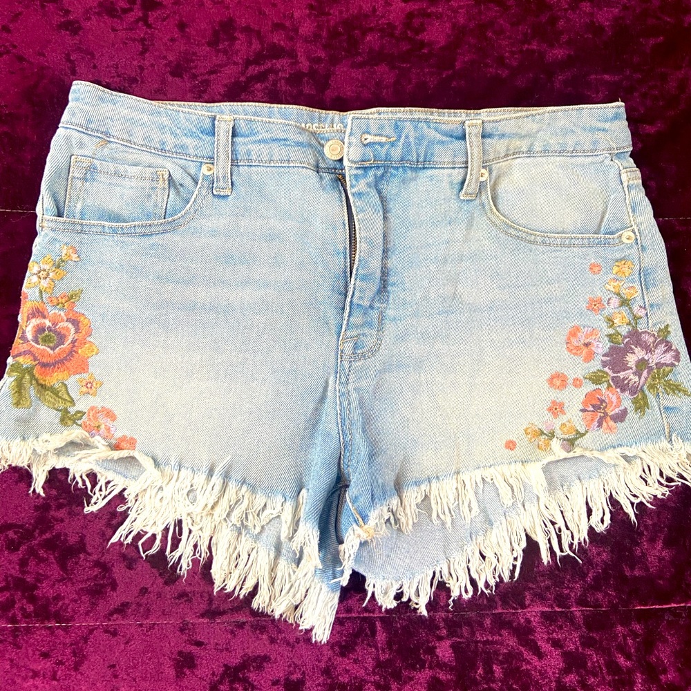 Denim shorts